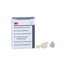 3M Polycarbonate Crowns Size 33 Rght Cspd Upr&Lwr Replacement Crowns 5/Bx