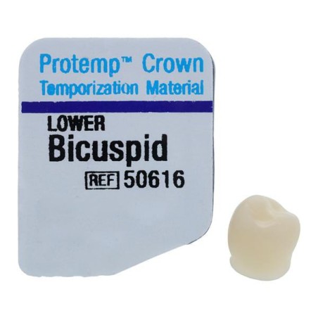 3M Protemp Composite Crowns Lower Bicuspid Refill 5/Pk