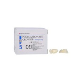 Polycarbonate Replacement Crowns Size 69 Lower Anterior Refill 5/Bx