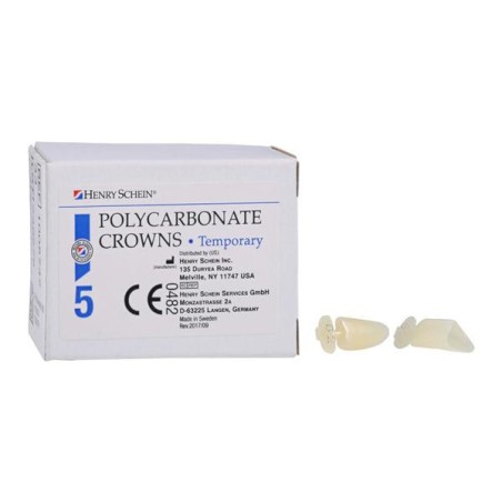 Polycarbonate Replacement Crowns Size 62 Lower Anterior Refill 5/Bx