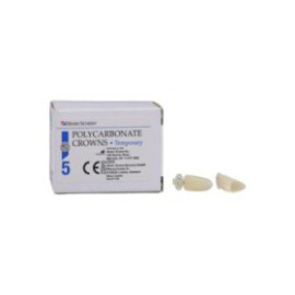 Polycarbonate Replacement Crowns Size 60 Lower Anterior Refill 5/Bx