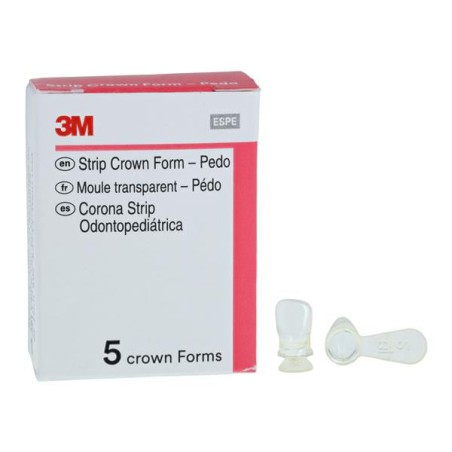 3M Unitek Strip Crown Form Size 2 Replacement Crowns Prim Upr Rght Lat 5/Bx