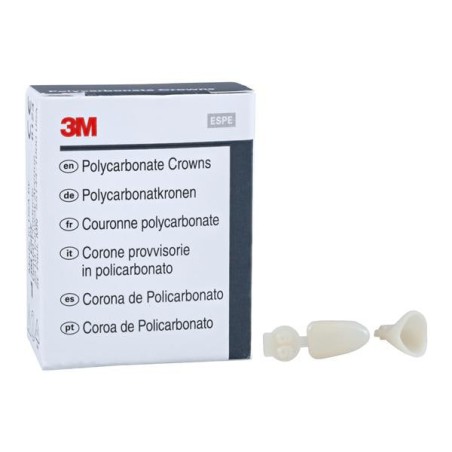 3M Polycarbonate Crowns Size 66 Lower Anterior Replacement Crowns 5/Bx