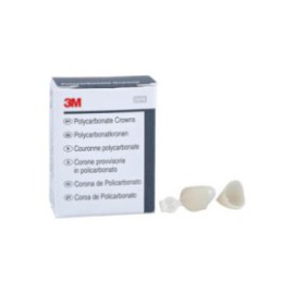 3M Polycarbonate Crowns Size 35 Lft Cspd Upr&Lwr Replacement Crowns 5/Bx