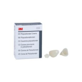 3M Polycarbonate Crowns Size 37 Lft Cspd Upr&Lwr Replacement Crowns 5/Bx