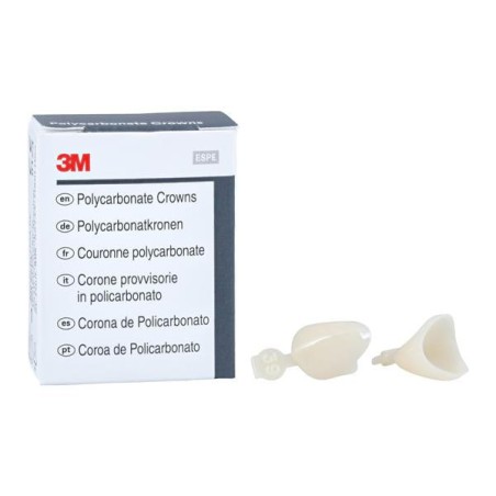 3M Polycarbonate Crowns Size 39 Lft Cspd Upr&Lwr Replacement Crowns 5/Bx