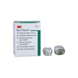 3M Iso-Form Temporary Metal Crowns Size U79 2nd UL Mol Replacement Crowns 5/Bx