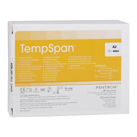 TempSpan Temporary Material 50 mL Shade A2 Cartridge Refill