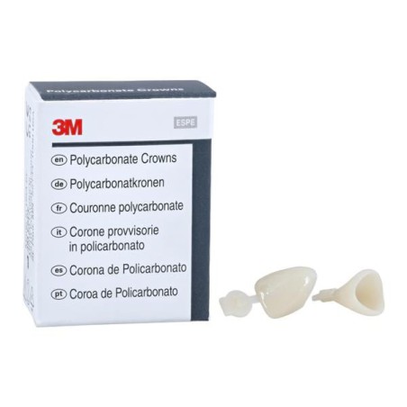 3M Polycarbonate Crowns Size 14 Upper Right Central Replacement Crowns 5/Bx