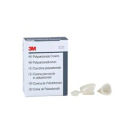 3M Polycarbonate Crowns Size 15 Upper Left Central Replacement Crowns 5/Bx