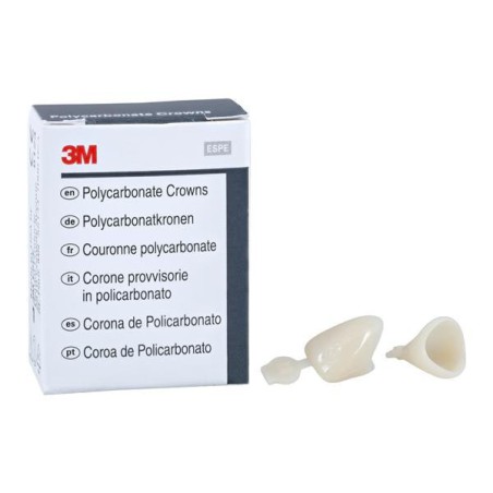 3M Polycarbonate Crowns Size 11 Upper Right Central Replacement Crowns 5/Bx