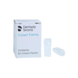 Strip Off Crown Form Size E4 Small Replacement Crowns Right Central 5/Bx