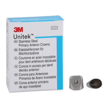 3M Unitek Stainless Steel Crowns 4UL Prim Ant Upr Lft Cntrl Refill 5/Bx