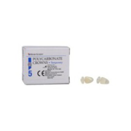 Polycarbonate Replacement Crowns Size 26 Upper Left Lateral Refill 5/Bx