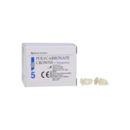 Polycarbonate Replacement Crowns Size 25 Upper Left Lateral Refill 5/Bx