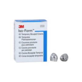 3M Iso-Form Temporary Metal Crowns Size L41 1st LLB Replacement Crowns 5/Bx