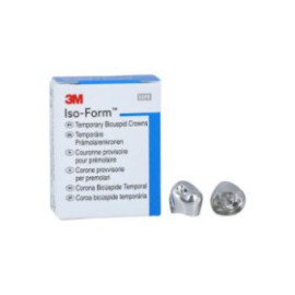 3M Iso-Form Temporary Metal Crowns Size L48 1st LRB Replacement Crowns 5/Bx