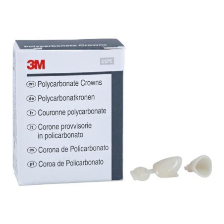 3M Polycarbonate Crowns Size 24 Upper Right Lateral Replacement Crowns 5/Bx