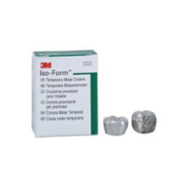 3M Iso-Form Temporary Metal Crowns Size L63 1st LLM Replacement Crowns 5/Bx