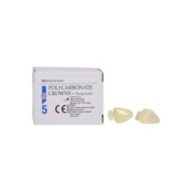 Polycarbonate Replacement Crowns Size 103 Upper Left Central Refill 5/Bx