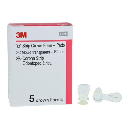 3M Unitek Strip Crown Form Size 1 Replacement Crowns Prim Upr Lft Cntrl 5/Bx