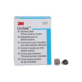 3M Unitek Stainless Steel Crowns Size 2UL Prim Ant Upr Lft Ltrl Refill 5/Bx