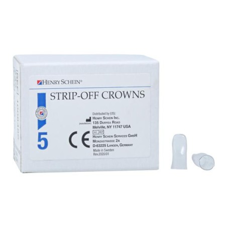 Strip Off Crown Form Size 413 Replacement Crowns Lower Right Anterior 5/Bx