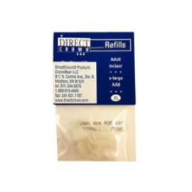 DirectCrown Polycarbonate Shells Anterior Incisor Refill 8/Bx