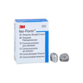 3M Iso-Form Temporary Metal Crowns Size U53 2nd UL Bic Replacement Crowns 5/Bx