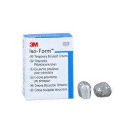 3M Iso-Form Temporary Metal Crowns Size U58 2nd UR Bic Replacement Crowns 5/Bx