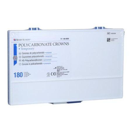 Polycarbonate Crowns Size Assorted Complete Set 180/Bx