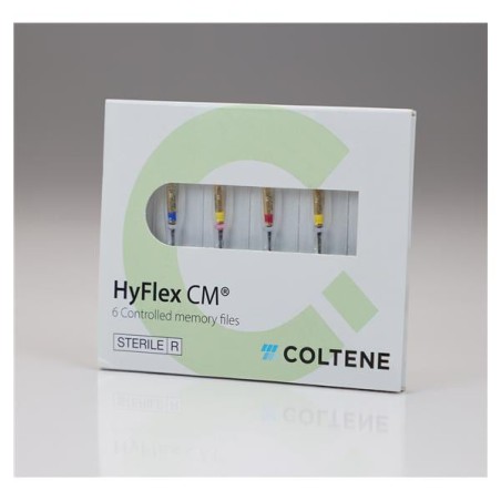 Hyflex CM Rotary File 25 mm Size 20-40 Nickel Titanium Assorted 0.04 - 0.08 6/Pk