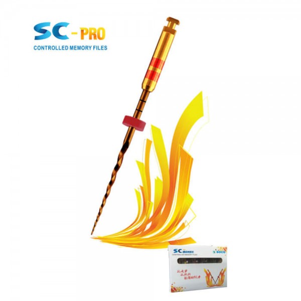 SC-PRO Root Canal Rotary Files, Taper/Size Assorted, 31mm