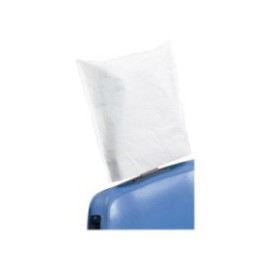 Headrest Cover 10 in x 13 in Tissue / Poly Clear / White Disposable 500/Ca