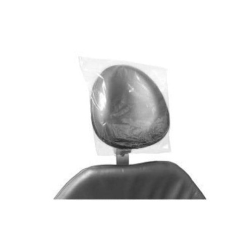 Headrest Cover 11 in x 9.5 in Plastic Clear Disposable 250/Bx