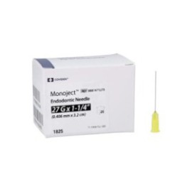 Monoject Endo Needle 27 Gauge 1 1/4 in 25/Bx