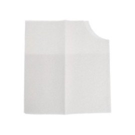 Polyback Patient Towel 3 Ply Tissue / Poly 18 in x 22 in White Disposable 400/Ca