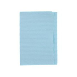 Polyback Patient Towel 3 Ply Tissue / Poly 13 in x 19 in Blue Disposable 500/Ca