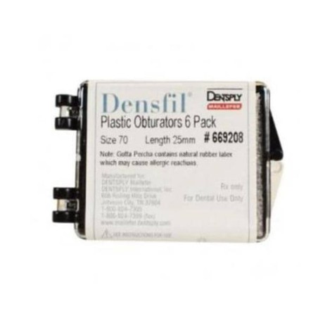 Densfil Use only with DensHeat Oven Obturators 25 mm Size 70 0.04 Plstc Grn 6/Pk