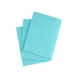 Dri-Gard Patient Towel 2 Ply Tissue / Poly 13 in x 19 in Aqua Disposable 500/Ca