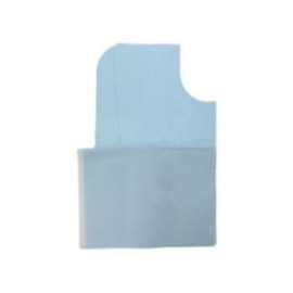 Oral Surgery Towel 3 Ply Tissue / Poly 29 in x 42 in Blue Disposable 50/Ca