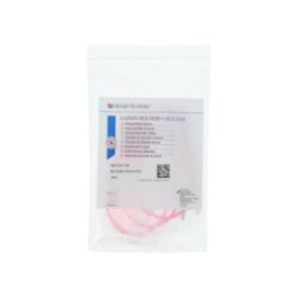 Bib Holder Pink Silicone 3/Pk