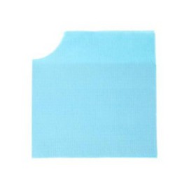 Patient Bib Tissue / Poly Back 18 in x 22 in Blue Disposable 400/Ca