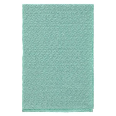 TIDI Choice Diamond Towel Bib 2 Ply Tiss/Poly Bck 13 in x 18 in Grn Dsp 500/Ca