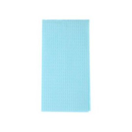 Patient Bib 2 Ply Tissue / Poly 17 in x 18 in Blue Disposable 500/Ca