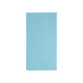 Towel Bib 3 Ply Tissue / Poly 17 in x 18 in Blue Disposable 500/Ca