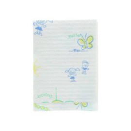 Patient Towel 2 Ply Tissue / Poly 10 in x 13 in Bugs & Things Disposable 250/Ca