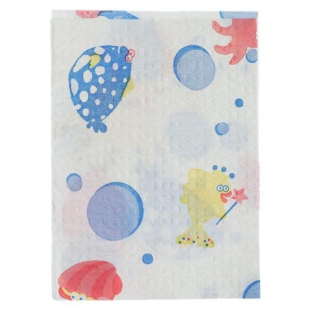 Patient Towel 2 Ply Tissue / Poly 10 in x 13 in Under the Sea Disposable 250/Ca