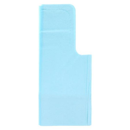 Patient Bib Tissue / Poly 18 in x 25 in Blue Disposable 250/Ca