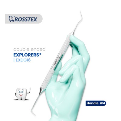 Dental Explorer DG16, Handle No. 4, Double Ended
